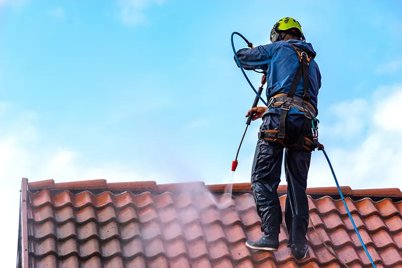 Gentle roof cleaning by Moss Doctors in Vancouver WA