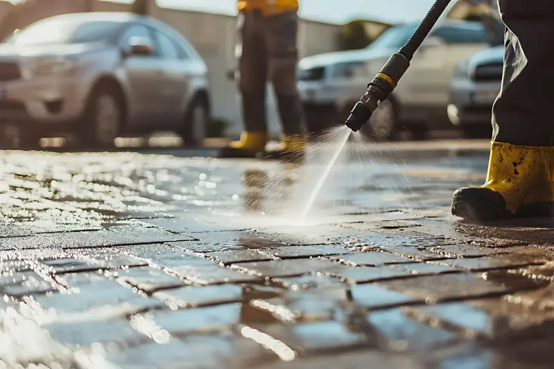 Washing a Walkway in Vancouver, WA