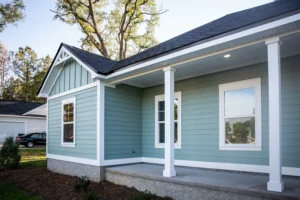 Pacific Northwest home with new siding