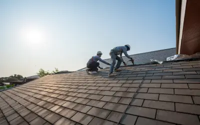 Portland roofers working on roof replacement project